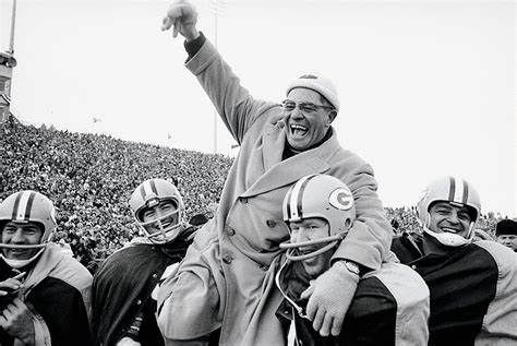 Vince Lombardi celebrating.